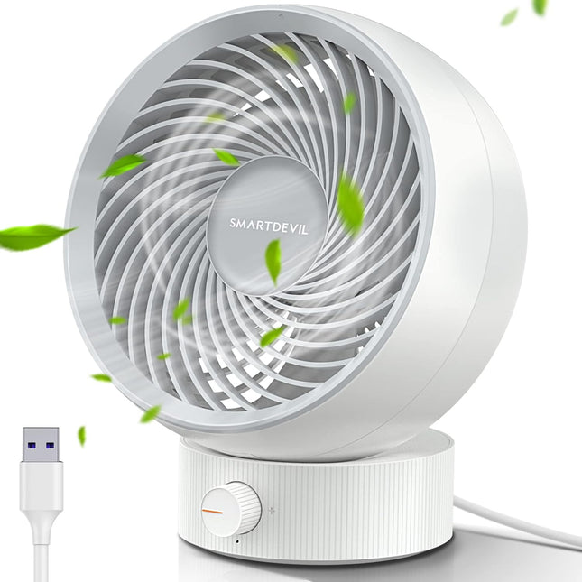 Smartdevil Usb Desk Fan, Small Personal Desktop Table Fan With Strong Wind, Quiet Operation Portable Mini Fan For Home Office Bed