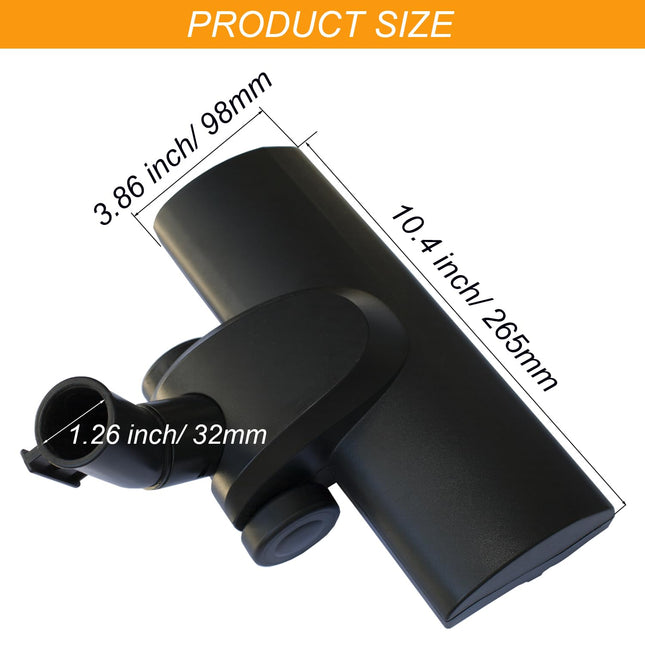 For Shop Vac Turbo Brush Head 1.25 Plus 2 12 Inch Vacuum Hose Adapter Compatible With Shop Vac Vacuum Attachment For Pet Hair Removal For Shopvac Using 1 14'' & 2 12'' Accessories