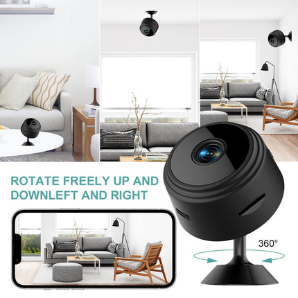 Mini Hidden Cameras1080P HD WiFi Security Camera for Baby Pet Nanny Surveillance Spy Cam for Home Indoor Outdoor Monitoring Remote Viewing with APP(Video Only)