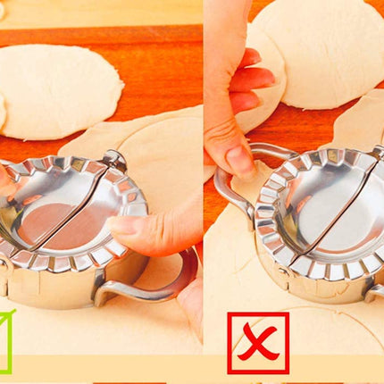Stainless Steel Dumpling Maker Dumpling Skin Mold Ravioli Maker Press Pie Making Press Wrapper Pastry Maker Kitchen Accessories Small