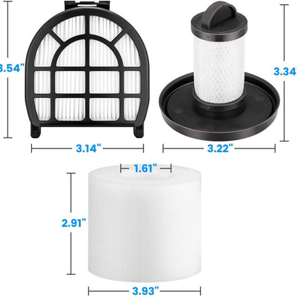 Isingo Shark Lz601 Filters Compatible With Shark Apex Uplight Liftaway Duoclean With Selfcleaning Brushroll Stick Vacuum Lz600, Lz601, Lz602, Lz602C, Compare To Part Xfflz600, 4+2+2