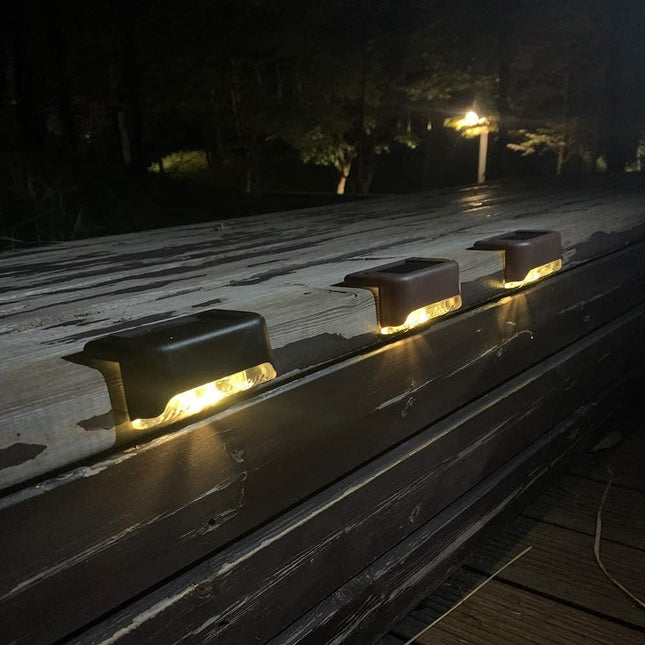 16 Pack Solar Deck Lights For Outdoor, Waterproof Solar Led Lights For Deck, Step, Railing, Wall, Patio, Garden, Stair, Yard