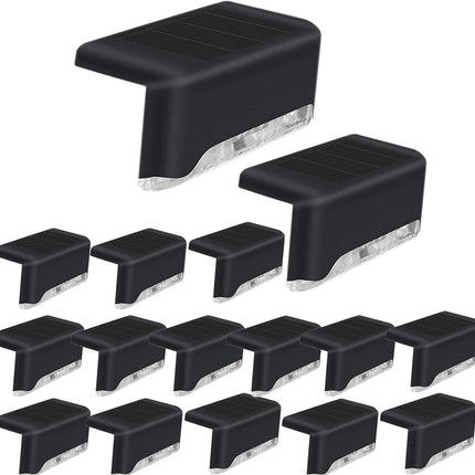 16 Pack Solar Deck Lights For Outdoor, Waterproof Solar Led Lights For Deck, Step, Railing, Wall, Patio, Garden, Stair, Yard
