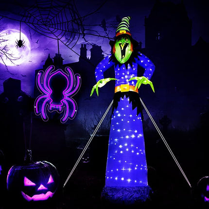 Purple LED Spider Lights Sign Light Up Spider Sign for Wall Night Light Birthday/Halloween Party Battery Powered/USB Christmas Lamp Home Decor