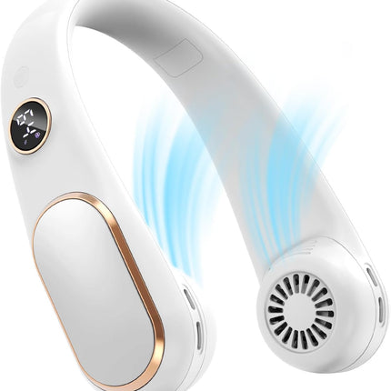 Koonie Neck Fan Rechargeable 5 Speeds, Portable Personal Fan, Hands Free Bladeless Fan, Battery Operated Wearable Fan Adjustable