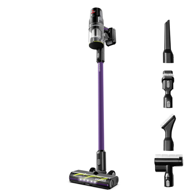 Bissell Cleanview Xr Pet 300W Lightweight Cordless Vacuum W Removable Battery, 40Min Runtime, Deepcleaning Furbrush & Tangle Brush Roll, Led Lights, Xl Tank, Dusting & Crevice Tool, Wall Mount