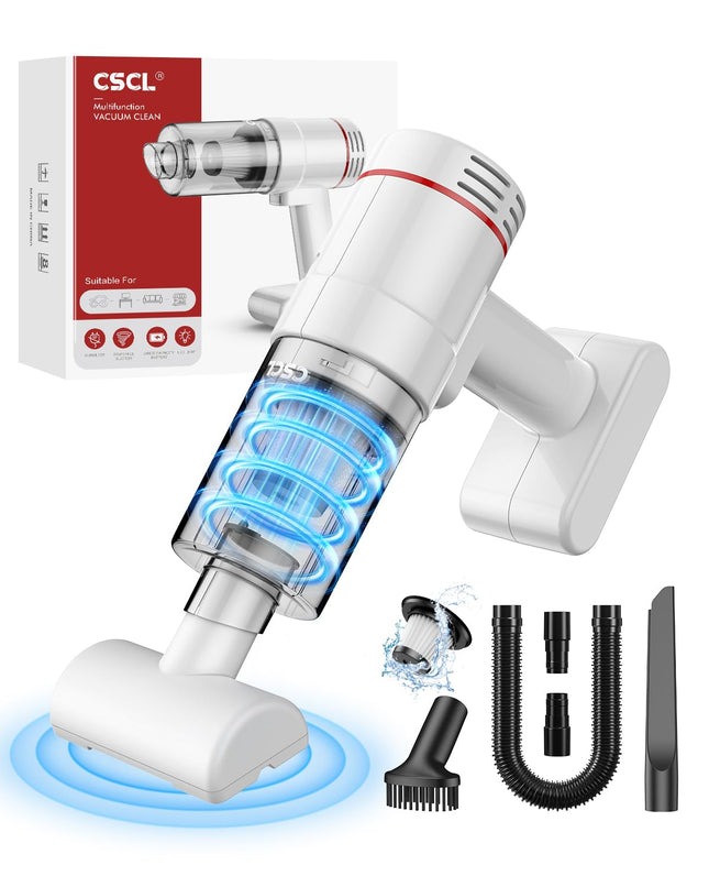 Handheld Car Vacuum Cleaner Cordless, 15000Pa Powerful Suction Car Vacuum High Power Cleaner With Led Light & Multi Accessories, Portable Mini Hand Held Car Vacuum Cleaner For Car Home Office