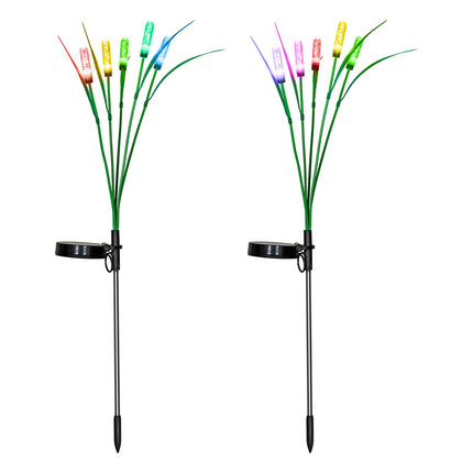 Solar Outdoor Garden Lights,LED Solar Swaying Lights for Garden Patio Yard Pathway Walkway Wedding Party Christmas Landscape Lighting(Multicoloured, 2 Pack)