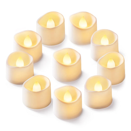 Homemory 24-Pack Flameless LED Tea Lights Candles Battery Operated, 200+Hour Fake Electric Candles TeaLights for Votive, Aniversary, Wedding Centerpiece Table Decor, Funeral, Halloween, Christmas