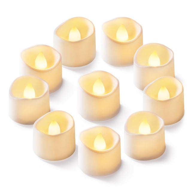 Homemory 24-Pack Flameless LED Tea Lights Candles Battery Operated, 200+Hour Fake Electric Candles TeaLights for Votive, Aniversary, Wedding Centerpiece Table Decor, Funeral, Halloween, Christmas