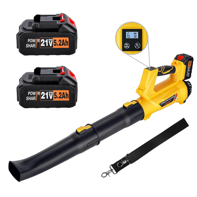 Jswin Cordless Leaf Blower with 5.2Ah Battery and Charger, 2 Batteries