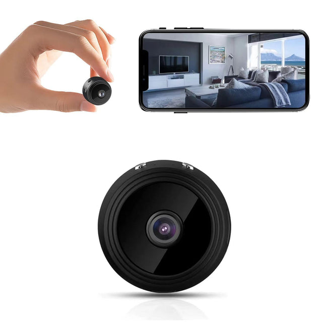 Mini Hidden Cameras1080P HD WiFi Security Camera for Baby Pet Nanny Surveillance Spy Cam for Home Indoor Outdoor Monitoring Remote Viewing with APP(Video Only)