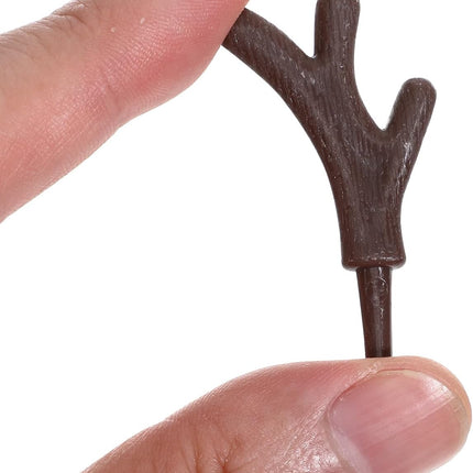 Operitacx 100pcs Mini Snowman Hand, Plastic Antlers Branch Christmas Snowman Hand for DIY Snowman Christmas Accessories