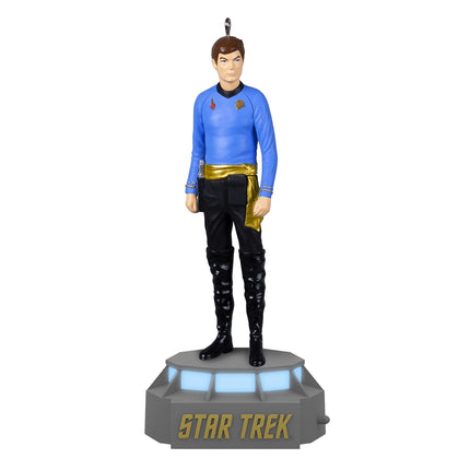 Hallmark Keepsake Christmas Ornament , Star Trek Mirror, Mirror Collection - Bones, Doctor Leonard McCoy, Light and Sound