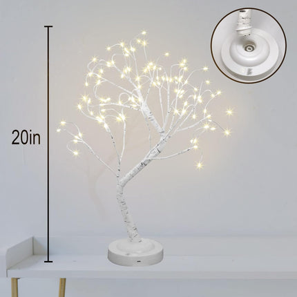 108 LED Birch Tree Lights 20 Inches USB/Battery Operated with Timer 8 Lighting Modes Tabletop Fairy Tree Lamp Birch Decor for Bedroom Wedding Easter Christmas (Warm White)