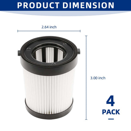 Filter Compatible With Fabuletta Fsv001, Fsv101, Girnoor G160&G165, Afoddon A300, Lubluelu 202, Oraimo Osv102, Besswin W26, Vaclife Vl732 206, Nequare Vacuum S181 Stick Vacuum