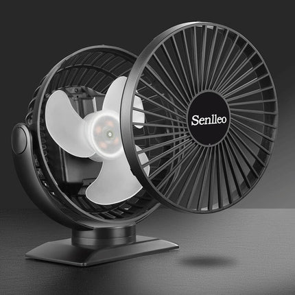 6 Inch Rechargeable Desk Fan, 5000Mah Portable Battery Fan, 3 Speeds, 720° Rotation, 830Hours Work, Removable Fan Cover, Battery