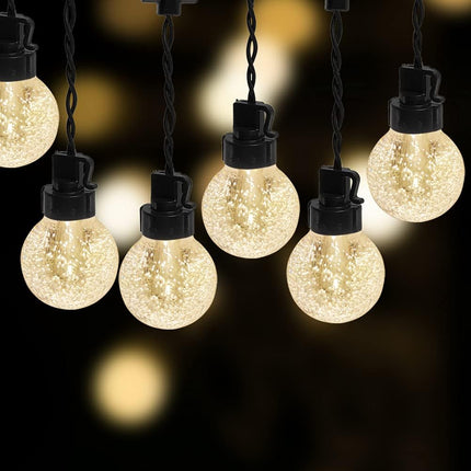 35 FT Globe String Lights Outdoor Commercial Grade Light with 20 G50 Shatterproof LED Bulbs Waterproof Extendable for Indoor Outdoor Wedding Garden Party Christmas Trees Decoration (Warm)