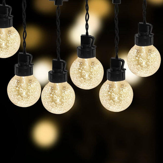 35 FT Globe String Lights Outdoor Commercial Grade Light with 20 G50 Shatterproof LED Bulbs Waterproof Extendable for Indoor Outdoor Wedding Garden Party Christmas Trees Decoration (Warm)