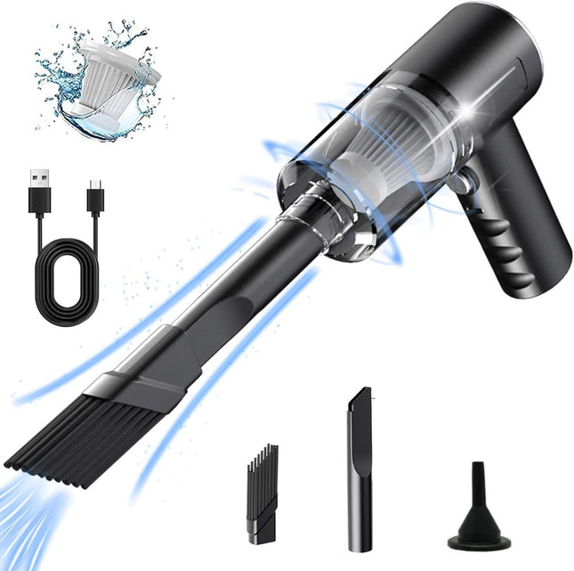 Uniqus 3 In 1 Cordless Vacuum, Portable Handheld Vacuum, Electric Air Duster & Blower, Rechargeable 1200Mah Battery, For Car Home Office Cleaning