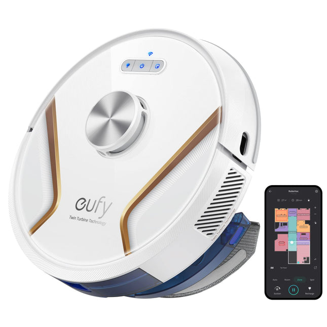 Eufy Robovac X8 Hybrid, Robot Vacuum And Mop Cleaner With Ipath Laser Navigation, Twinturbine Technology Generates 2000Pax2 Suction, Ai. Map 2.0 Technology, Wifi, Perfect For Pet Ownerreed