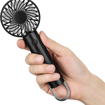Portable Handheld Fan, 2200 Mah Usb Rechargeable Personal Fan, Battery Operated Small Fan With 3 Speeds For Outdoor Indoor Travel