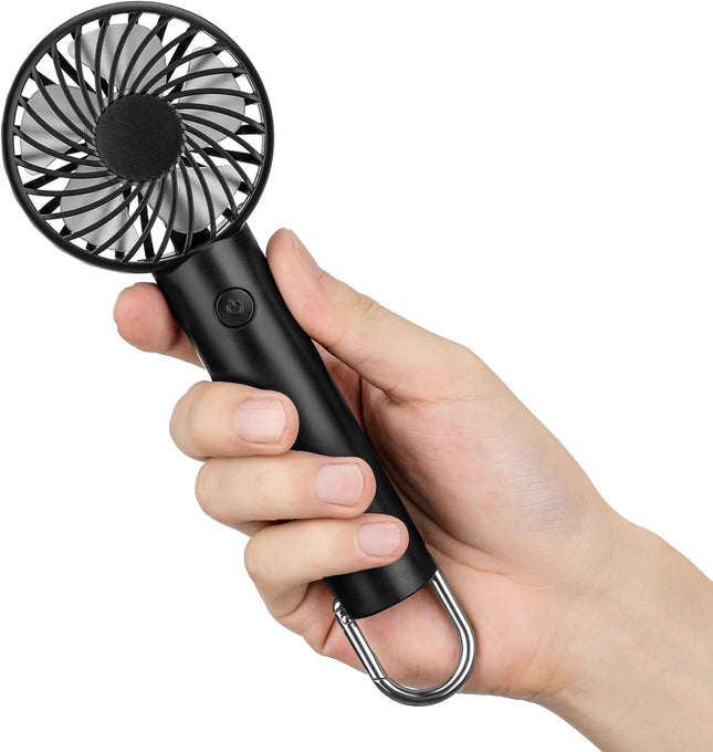 Portable Handheld Fan, 2200 Mah Usb Rechargeable Personal Fan, Battery Operated Small Fan With 3 Speeds For Outdoor Indoor Travel