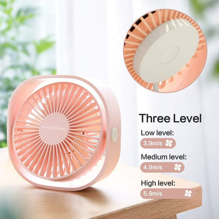 Smartdevil Small Personal Usb Desk Fan,3 Speeds Portable Desktop Table Cooling Fan Powered By Usb,Strong Wind,Quiet Operatio