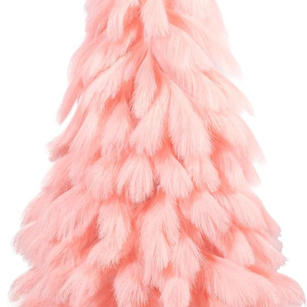 Romantic season Handcrafted 4FT Pink Christmas Tree, Premium Fiber Holiday Xmas Tree Branch Tips & Metal Foldable Stand for Home, Office, Party Decoration
