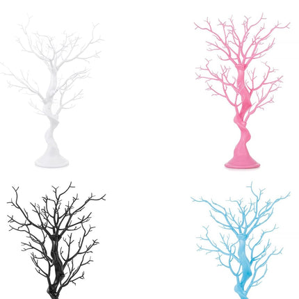 Sziqiqi Small Artificial Tree for Table Centerpiece Black Fake Trees 1.9FT Faux Tree for Party Birthday Garden Home Halloween Decorations Gothic