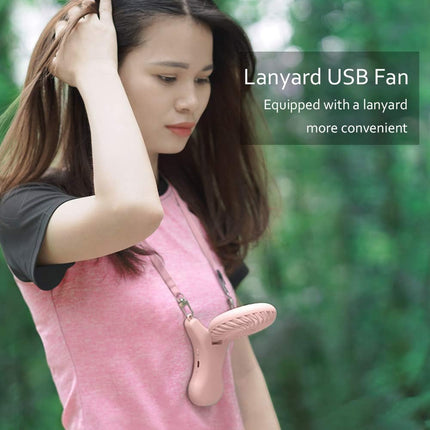 Oatsbasf Small Portable Fan, Neck Fan 108°Rotating Free Adjustment, Rechargeable 2000 Mah, Tthree Levels Of Wind Adjustment, Usb
