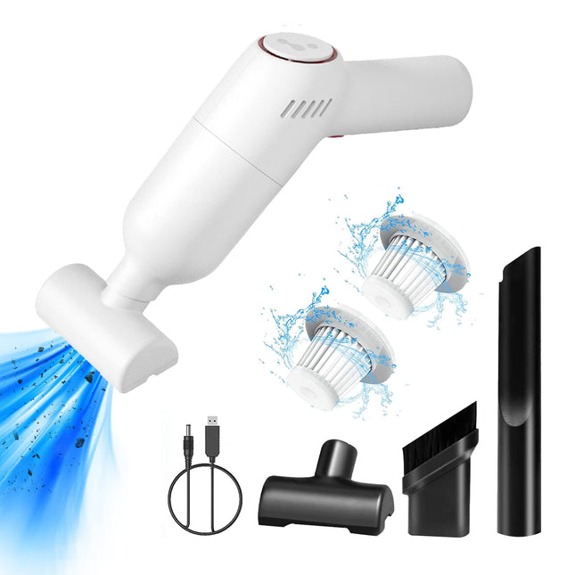 Car Vacuum Cordless Rechargeable, Portable Vacuum Cleaner For Car, Handheld Mini Vacuum With 9000Pa Powerful Suction For Home Office Pet