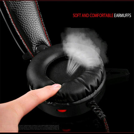 3.5mm Wired Gaming Stereo Headset Wired Over Ear Gaming Noise Cancelling LED