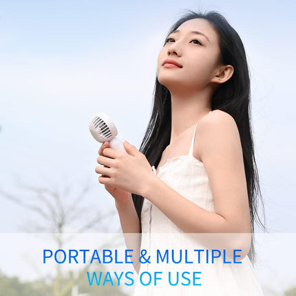 Mini Portable Fan 3 Pack, Cute Handheld Fan Battery Operated Lightweight Small Personal Fan With 3 Speeds And Usb Rechargeable