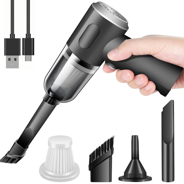 Wireless Handheld Car Vacuum Cleaner High Power Rechargeable Household Mini Vacuum Cleaner, Vacuum For Desk, Home And Office Dust Cleaning, Protable Vacuum Cleaner For Car