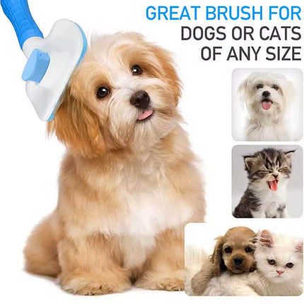 HMTRADE Cat Grooming Brush, Cat Fur Brush, Pet Hair Brush, Dog Grooming Brush, Dog Slicker Brushes For Grooming, Tool Gently Removes Loose Undercoat, Brush For Pet Massage (Pink)