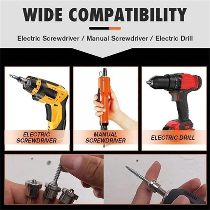 5 Pcs Magnetic Positioning Bits Anti Slip Screwdriver Bit Set PH2 Drywall Hex Shank Screwdriver Bits Screw Setter Dimpler Screw Positioning Bit Batch Head (50 mm)