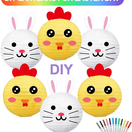 BEISHIDA 10Pcs White Paper Lanterns Decorative Chinese/Japanese Hanging Round Paper Lanterns Lamp for Birthday, Wedding, Christmas, Bridal, Home Decor, Party Decoration(Size of 4”, 6”, 8”, 10”)