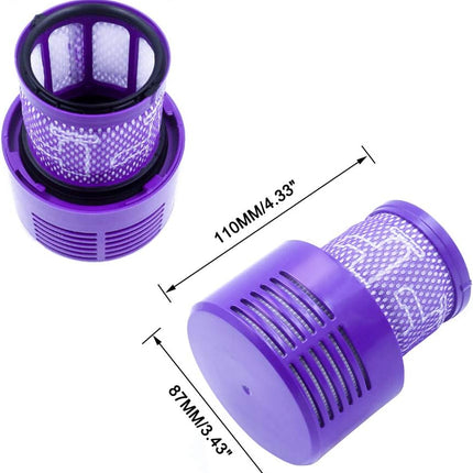 d Version 3 Pack Hepa V10 Filters Compatible With V10 Cyclone Series, V10 Absolute, V10 Animal, V10 Total Clean, V10 Motorhead, Sv12, Part No. 96908201, Washable And Reusable