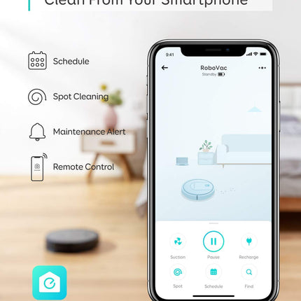 Eufy By Anker, Robovac G10 Hybrid, Smart Dynamic Navigation, 2In1 Sweep And Mop, Wifi, Superslim, 2000Pa Strong Suction, Quiet, Selfcharging, For Hard Floors Onlyreed