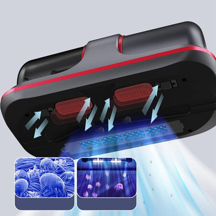 Mattress Vacuum Cleaner, Cordless Handheld Bed Vacuum Cleaner With Hepa Filtration, Effective Cleaning Bed Sheet, Pillow, Quilt, Sofa, Blanket, Carpet Red