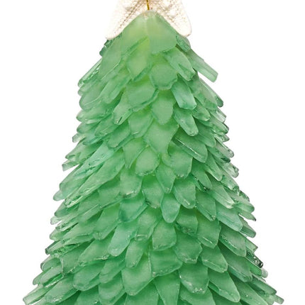 QICQDRAM Sea Glass Christmas Tree Handmade Crafts Sea Glass Christmas Tree for Christmas & Beach Decoration, Party Birthday , Home Decor, Collectible Figurines Christmas Tree