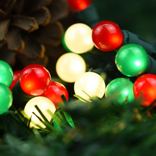 Fairy Lights Plug in, Globe String Lights 70 LED Christmas Lights 19FT Outdoor Indoor String Lights Multicolor Fairy Lights UL Christmas Lights for Bedroom Party Tree Holiday Decor