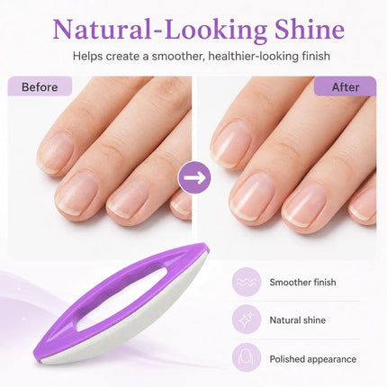 KADS Nail Buffer Polishing Tools, Purple Soft Surface Nail Buffers for Nail Buffing Wax, Manicure and Pedicure Care, Home Nail Care Tool Set - 2 Pack