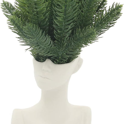 Hananona 50 Pcs Artificial Pine Branches Green Plants Pine Needles DIY Accessories for Garland Wreath Christmas and Home Garden Decor (50, Green)