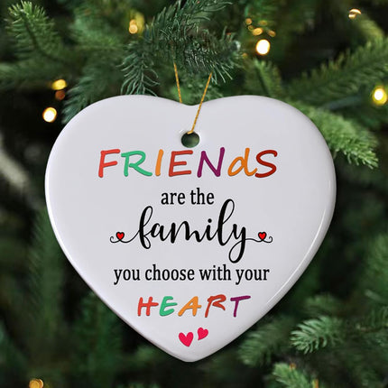 Friends Christmas Ornaments , Friend Ornaments for Women, Friends are The Family We Choose Ornament, Best Friend, Friendship s for Women