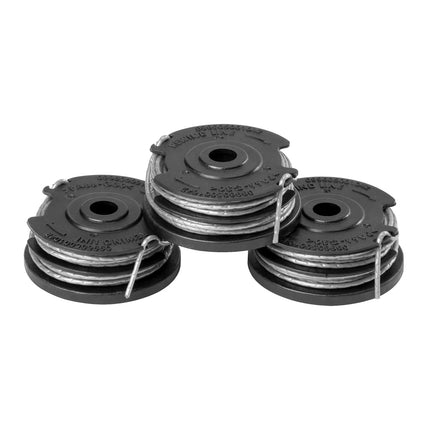 Greenworks BLF349 40V (120 MPH / 500 CFM) Axial Leaf Blower, Tool Only & 0.065" Dual Line Replacement String Trimmer Line Spool, 3 Count (Pack of 1)