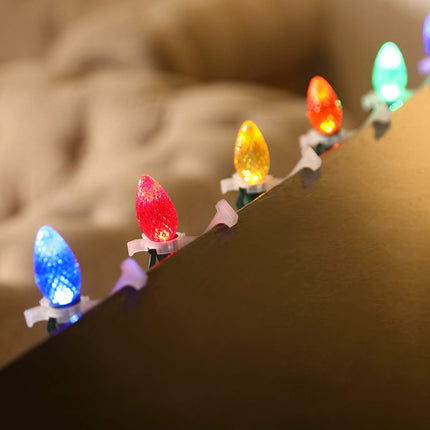 Tatuo 80 Packs Christmas Light Clip Gutter Clip Shingle Clip Work on C7 and C9