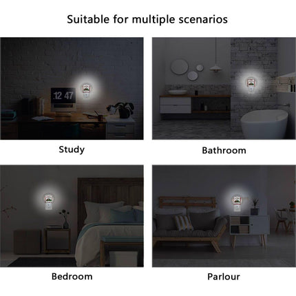 Wusikd Christmas Trees Night Light Set of 2 Buffalo Plaid Plug-in LED Nightlights Auto Dusk-to-Dawn Sensor Lamp for Bedroom Bathroom Kitchen Hallway Stairs Decorative