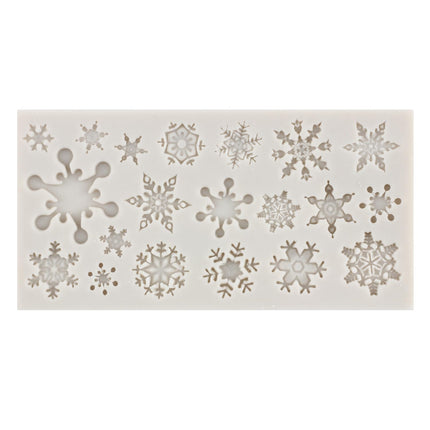 Christmas Silicone Molds Snowflake Molds Mini Xmas Fondant Chocolate Candy Molds Christmas Snowman Tree Snowflake Deer Baking Molds For Cake Decoration Topper Polymer Clay Gum Paste Set Of 5
